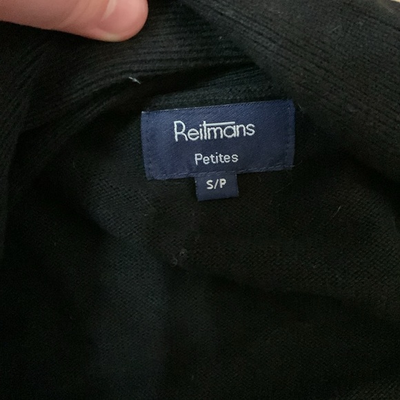 Reitman’s black cover up sweater small - Picture 3 of 10